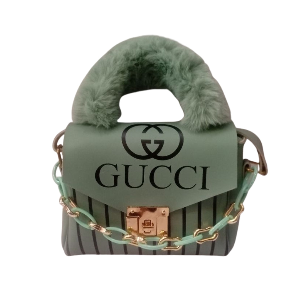 Luxury Style Fur-Handle Mini Crossbody Bag – Chic Designer Top-Handle Purse for Women