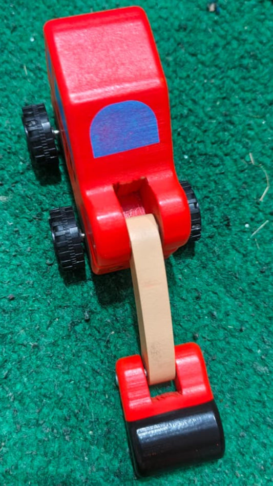 Crane Shape Wooden Toy Car
