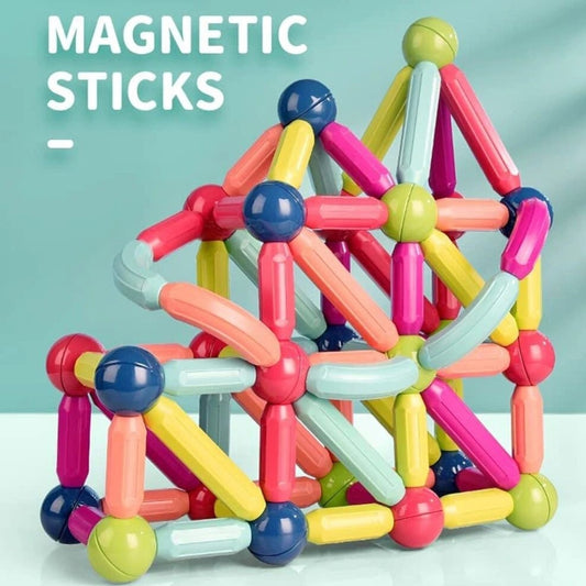 Early Childhood Education DIY Plastic Rod Building Block Toys Free Splicing Game for Children Variable Magnetic Assembly Toys