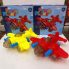 Fun Plane Musical Interactive Toy for Kids – 360° Rotating Bump & Go Action with LED Disco Lights