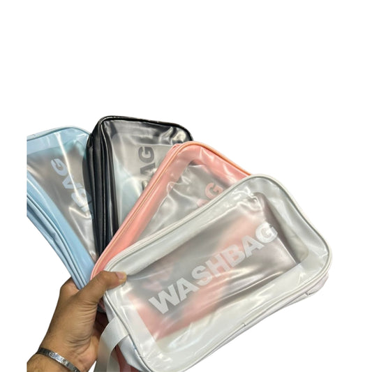 Premium Transparent Travel Washbag Set – Waterproof Toiletry Organizer & Makeup Pouch