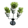 3-Tier Miniature Potted Plant Stand – Elegant Tabletop Artificial Greenery in Modern Ceramic-Style Pots