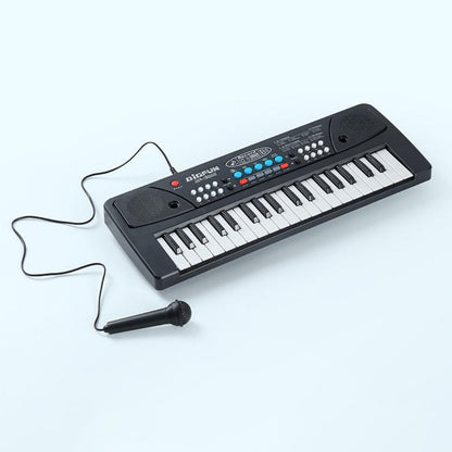 Bigfun 37-Key Electronic Piano Keyboard with Microphone – Educational Musical Toy for Kids with Recording & Multiple Tones