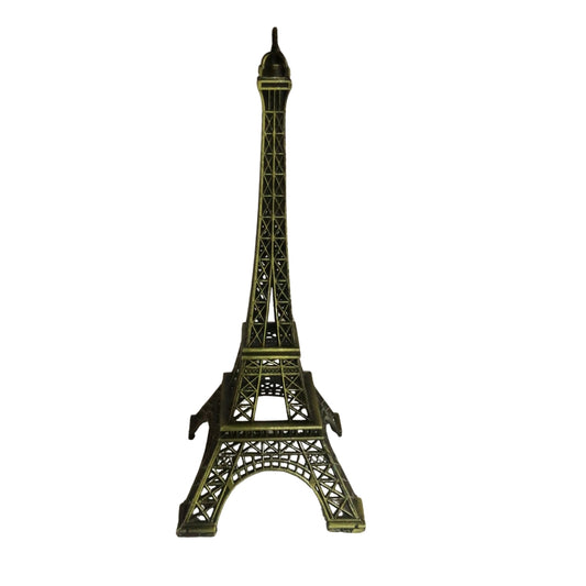 Metallic Eiffel Tower Showpiece – Vintage Bronze Finish Parisian Landmark Statue for Home & Office Decor