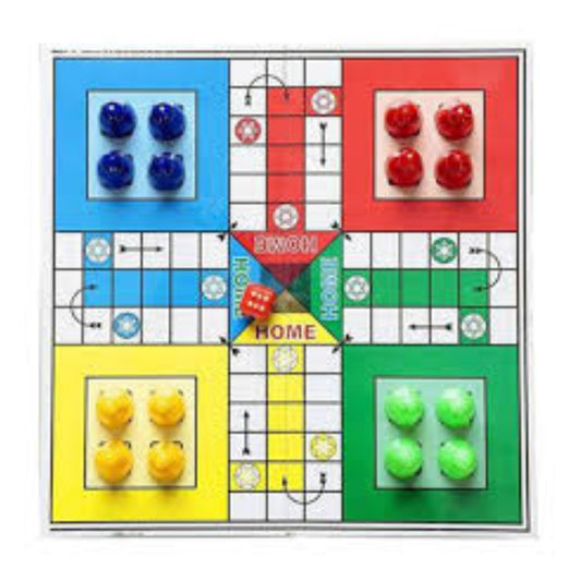 sic Family Ludo Board Game Set – Portable Folding Design with Dice and Tokens