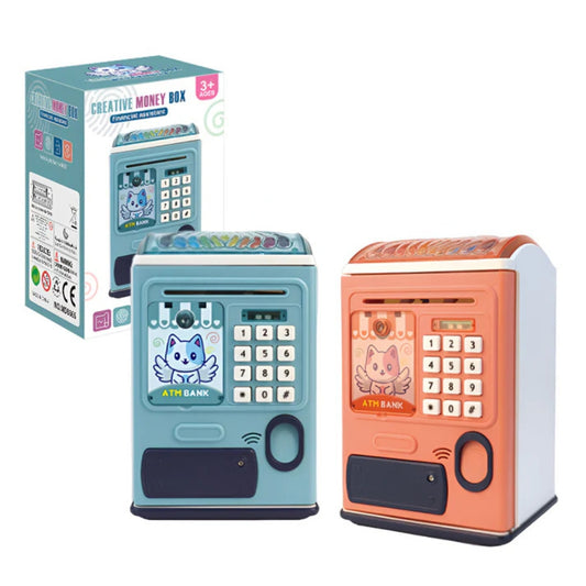 Electronic Smart ATM Savings Bank – Digital Piggy Bank with Passcode and Automatic Note Scroll