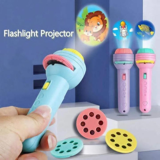 Educational Kids' Flashlight Projector – Interactive Storytelling Torch with 24+ Images