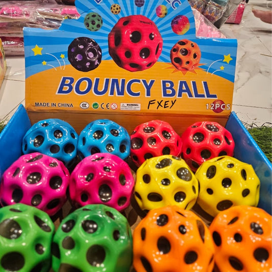 Space-Themed High-Bounce Moon Balls – Anti-Gravity Crater Design Bouncy Balls