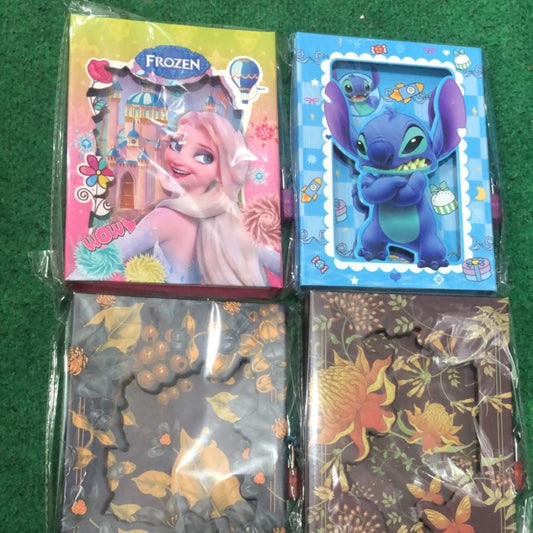 Premium Hardcover Secret Diary with Lock – Cartoon & Floral Themes for Kids and Adults (Available in Multiple Designs)