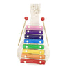 Wooden Guitar-Shaped Xylophone for Kids – Colorful 8-Note Musical Toy with Mallets