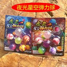 Glow-in-the-Dark Galaxy Elastic Bouncy Balls – Space-Themed Party Favors